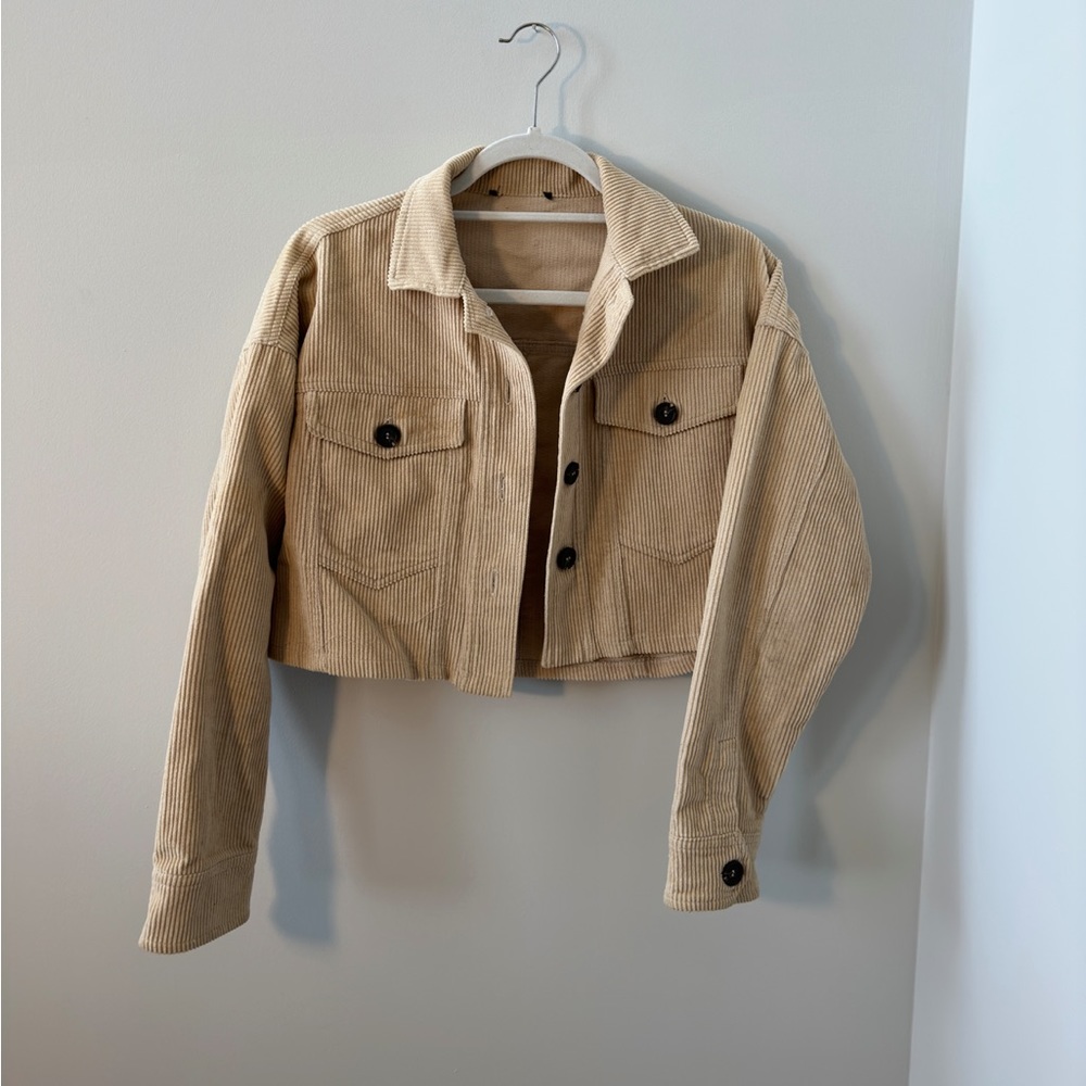 Corduroy Cropped Jacket